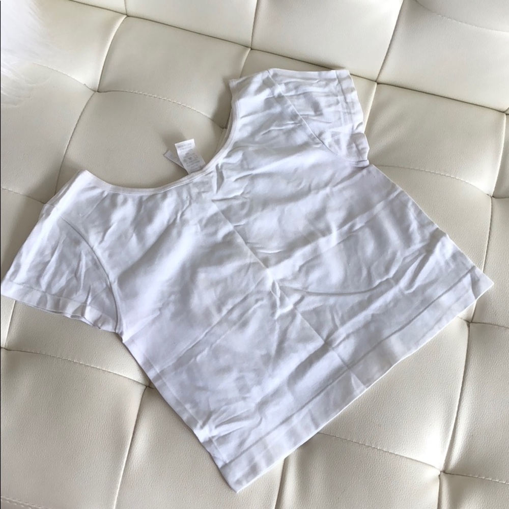 White crop top